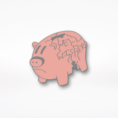 Well Wisher "Pig" Enamel Pin - Pink